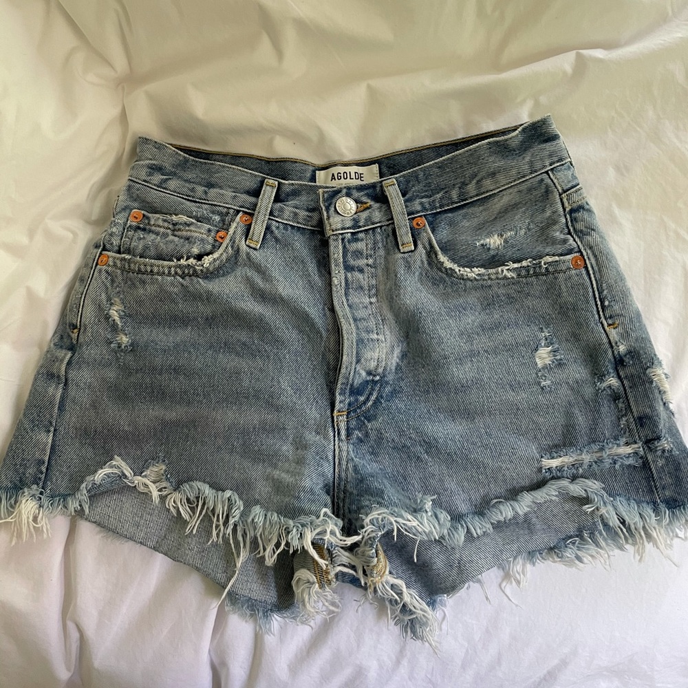 agolde Parker loose fit cutoff shorts